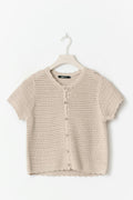 Knitted crochet cardigan - Multicolore