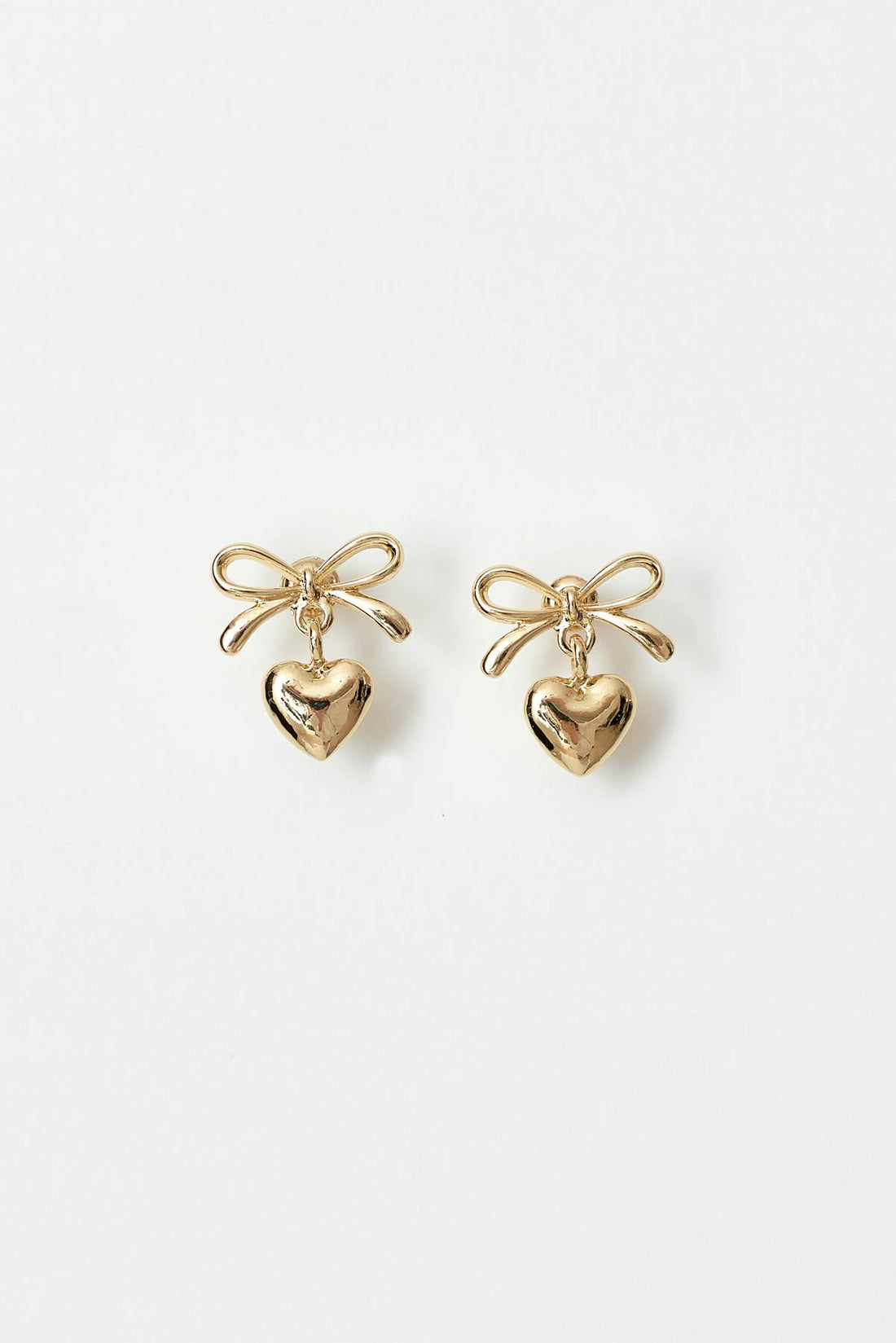 Bow earrings - Doré