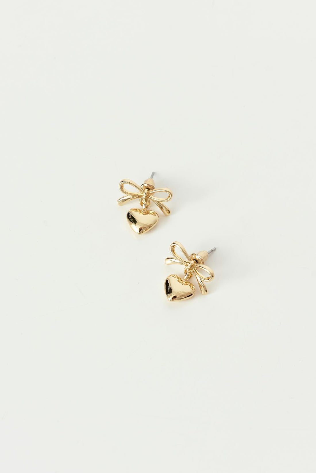 Bow earrings - Doré