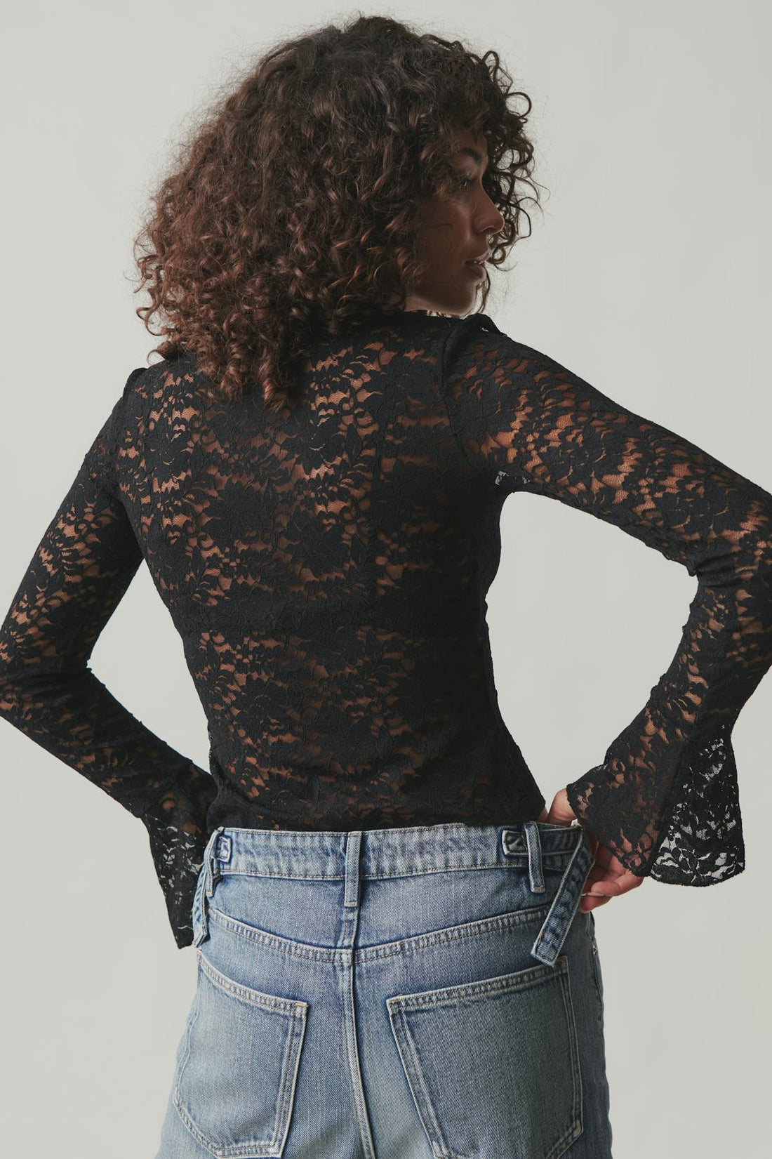 Lace top - Noir
