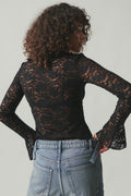Lace top - Noir