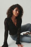 Lace top - Noir