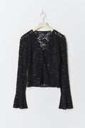 Lace top - Noir