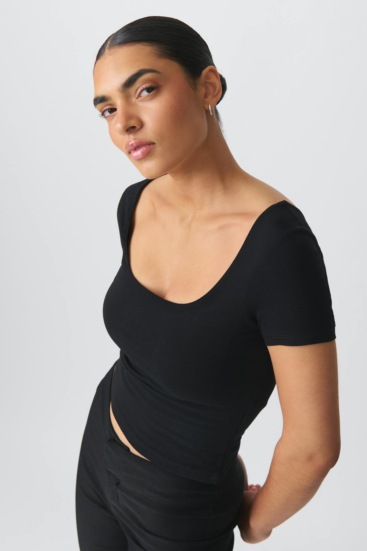 Short sleeve tight top - Open air