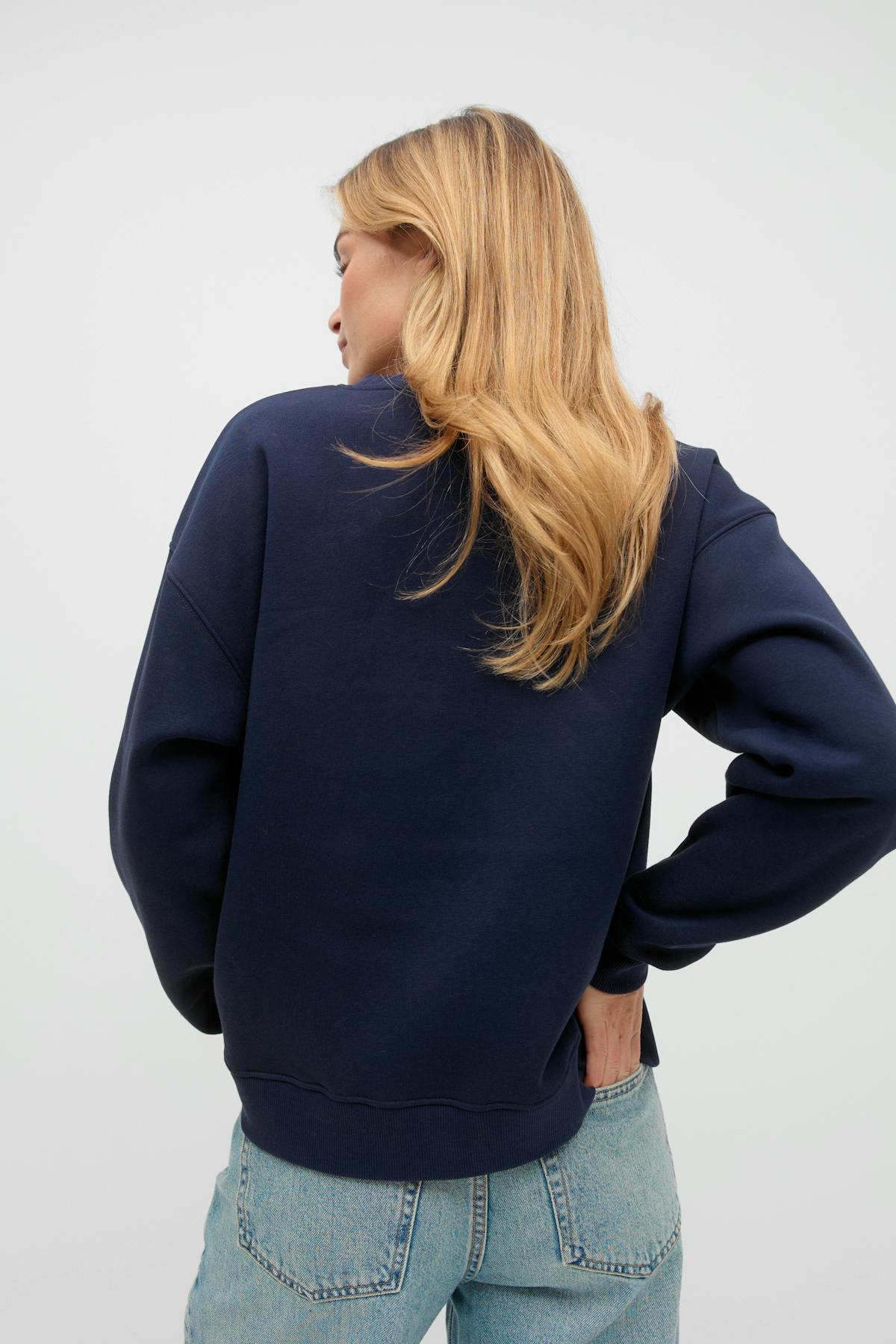 Basic sweater - Lt grey melange