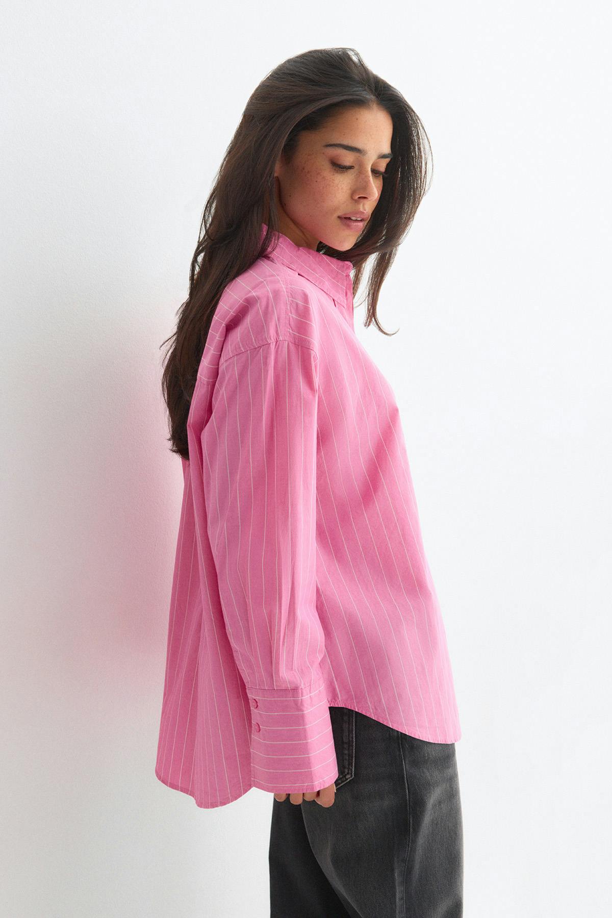 Poplin shirt - Navy blazer