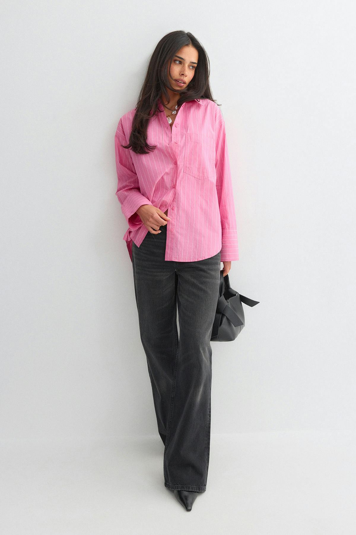 Poplin shirt - Navy blazer