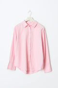 Linen blend shirt - Bleu marine