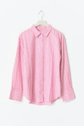 Linen blend shirt - Bleu clair