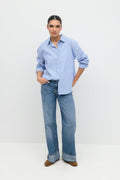 Linen blend shirt - Noir