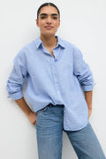 Linen blend shirt - Noir