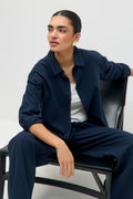 Linen blend shirt - Bleu clair