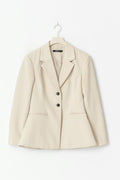 Shaped blazer - Beige melange