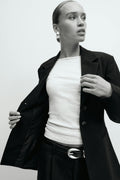 Shaped blazer - Beige