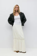 maxi skirt - Egret