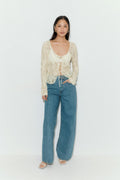 Lace top - Bleu clair