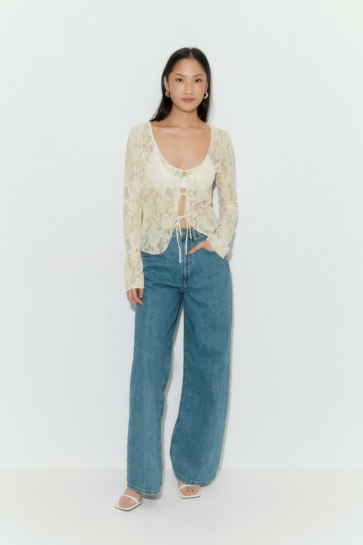 Lace top - Bleu clair