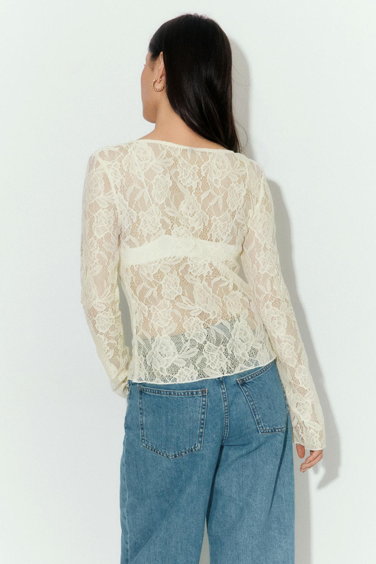 Lace top - Bleu clair