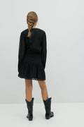 Y ruched dress - Noir