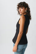 Tailored v-neck vest - Noir