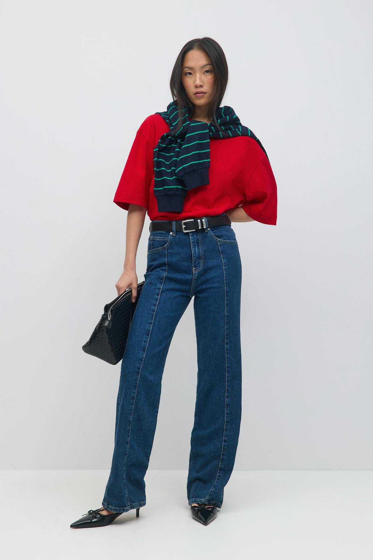 Front seam jeans - Rinse