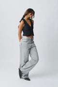 Short v-neck vest - Noir