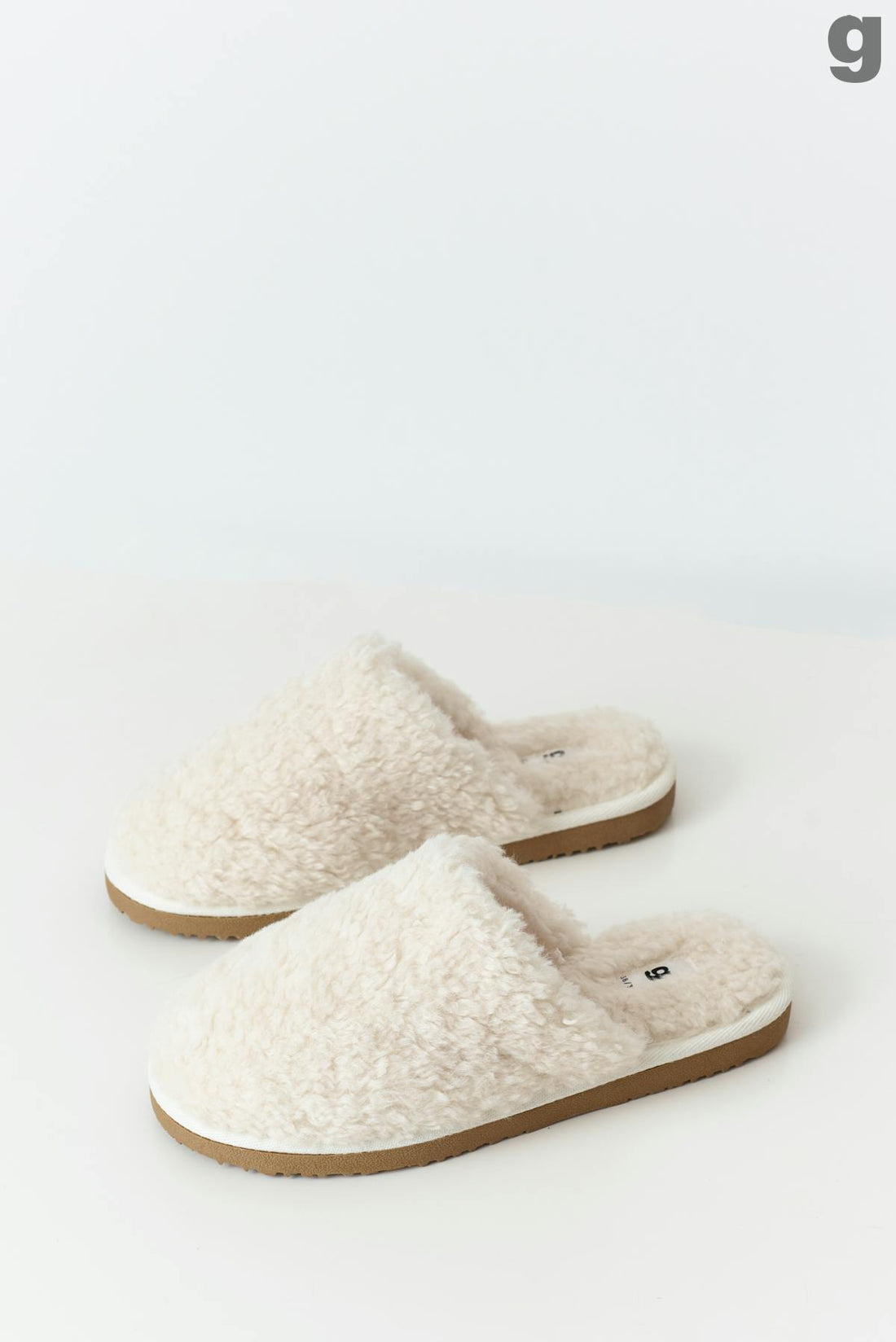 Pile slippers - Blanc cassé