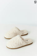 Pile slippers - Blanc cassé