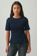 Y smock top - Bleu marine