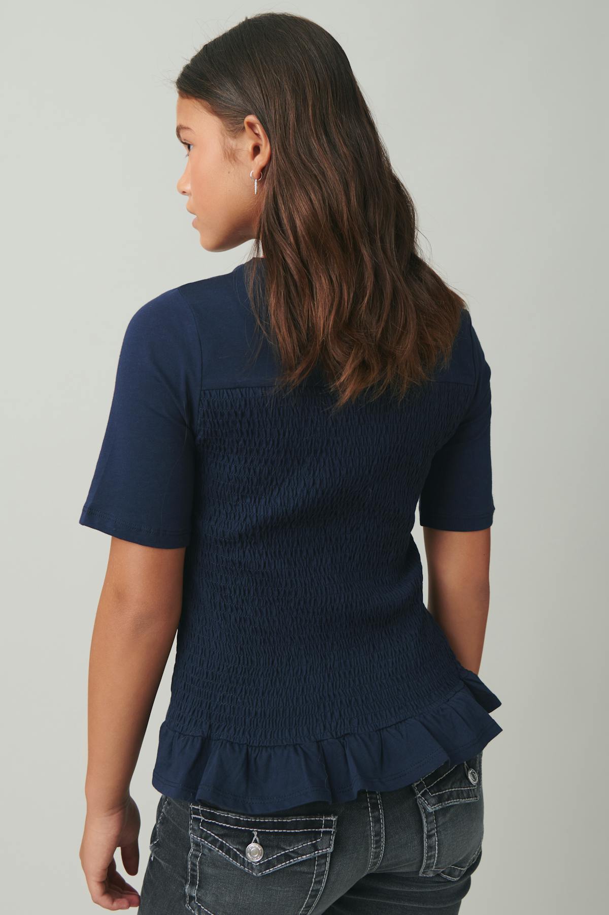 Y smock top - Bleu marine