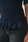 Y smock top - Bleu marine
