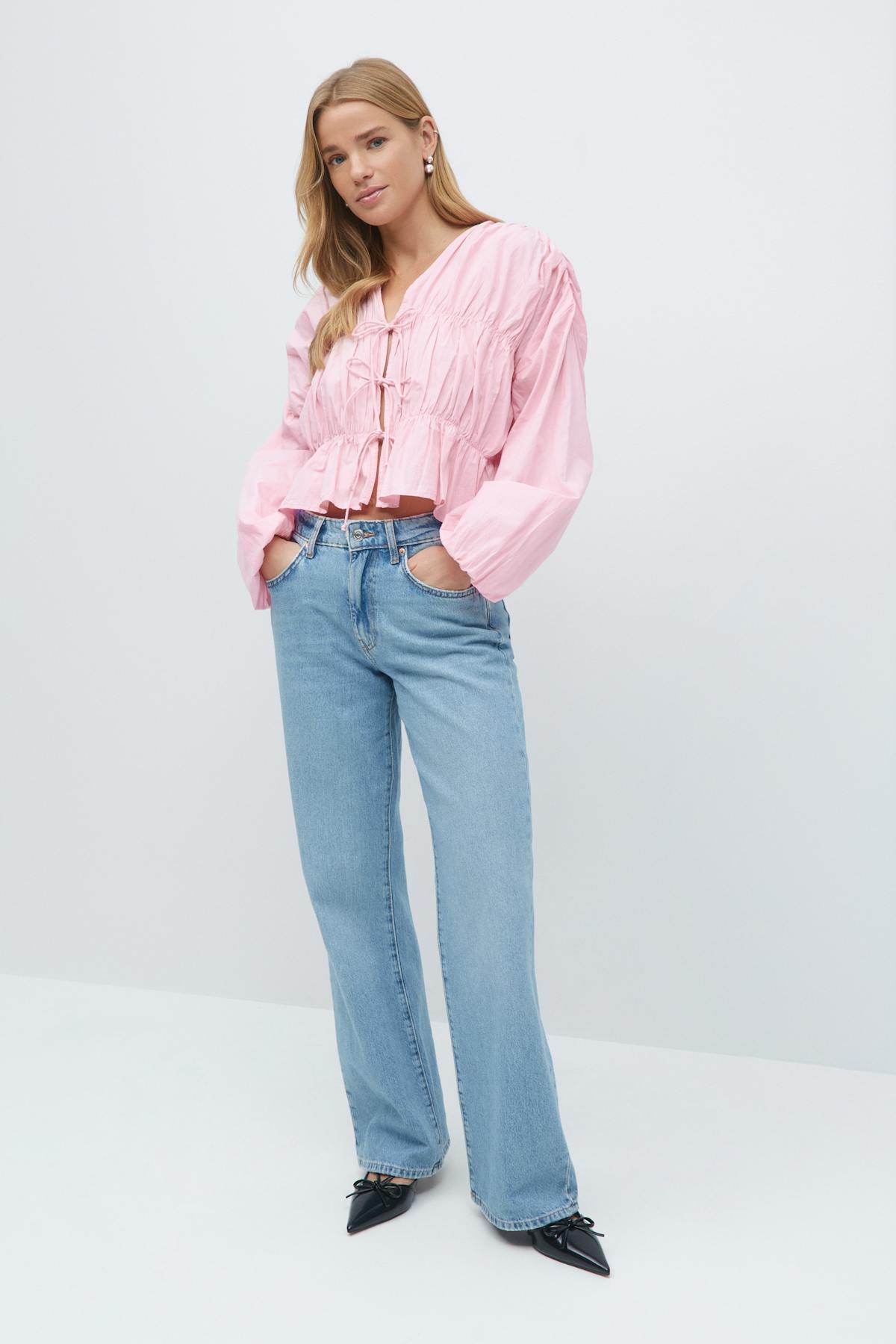 Tie blouse - Rose