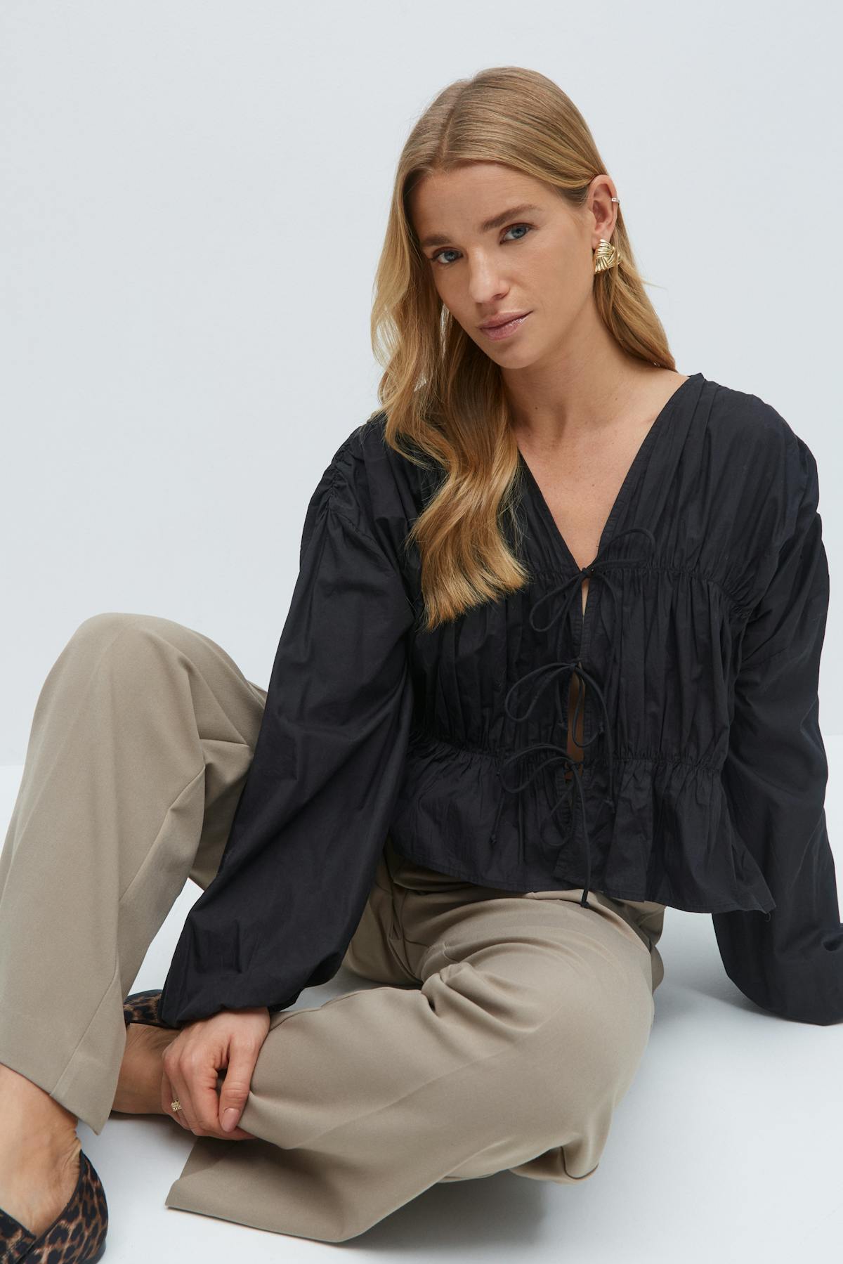 Tie blouse - Rose