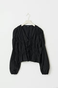 Tie blouse - Noir