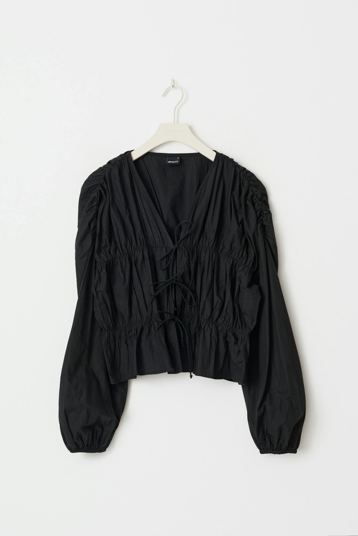 Tie blouse - Noir