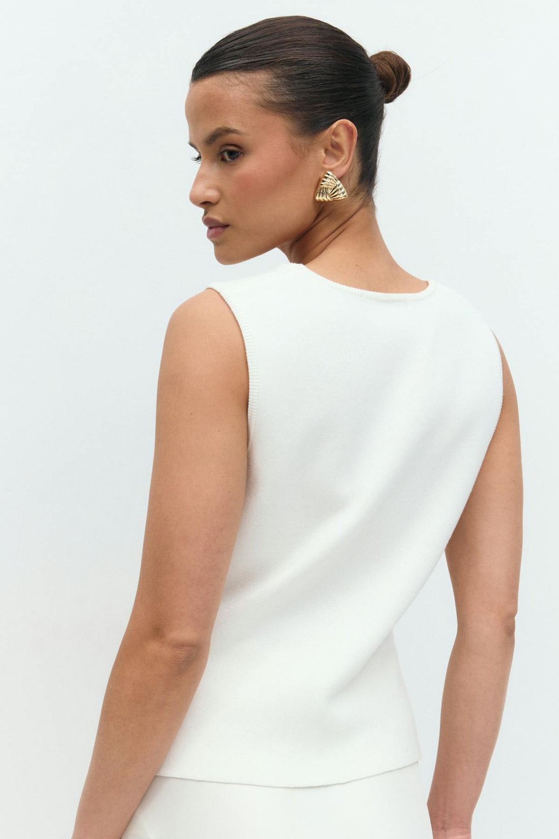 Knitted vest - Blanc cassé