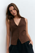 Knitted vest - Noir