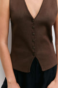 Knitted vest - Noir