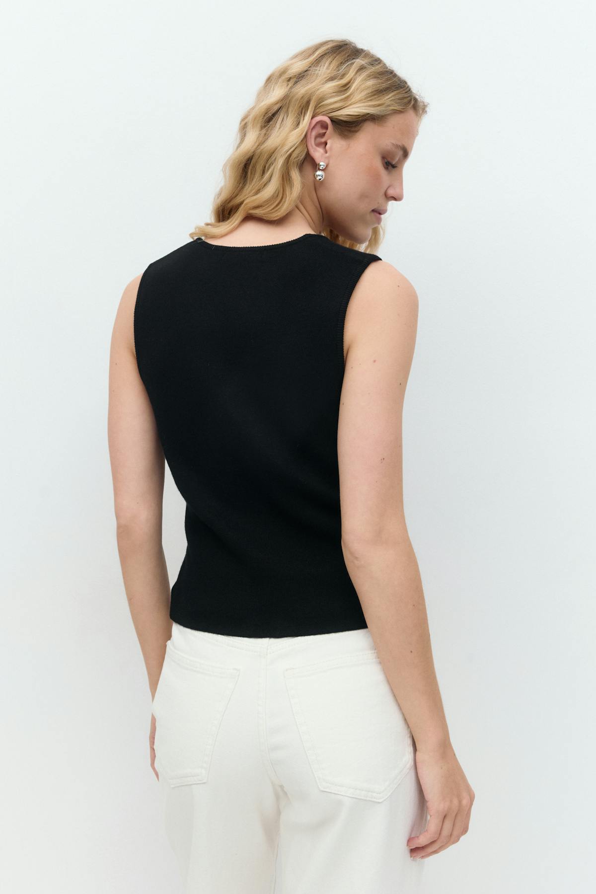 Knitted vest - Noir