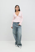 Tie top - Primrose pink