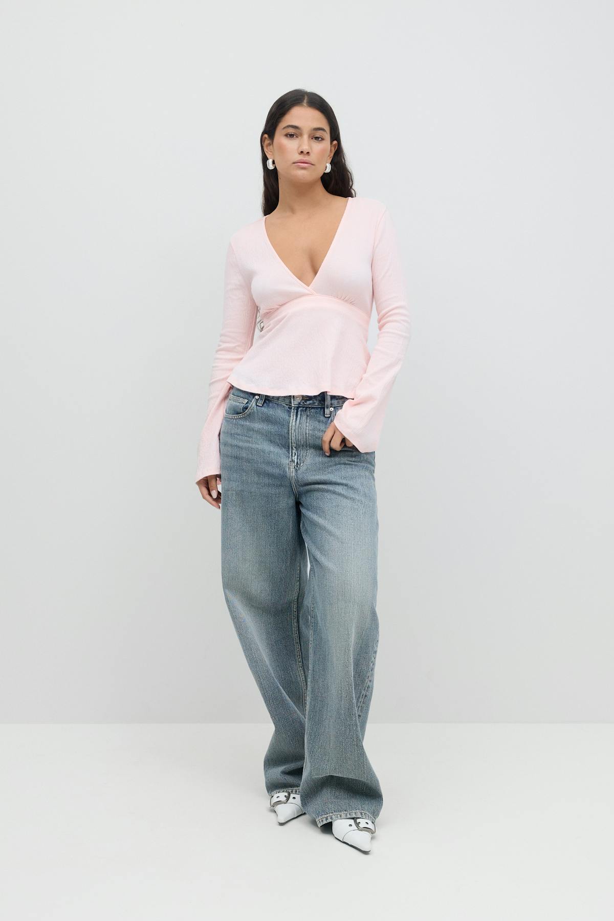Tie top - Primrose pink