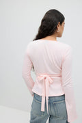 Tie top - Primrose pink