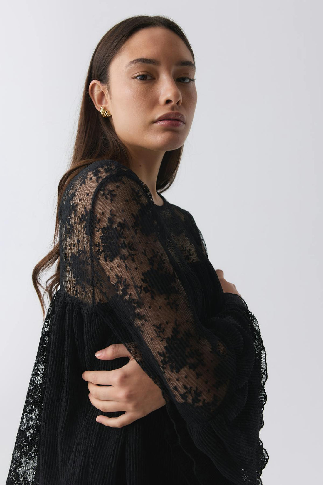 Lace blouse - Noir