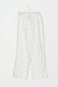 Gauze pyjamas trousers - Heart aop