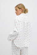 Gauze pyjamas shirt - Heart aop