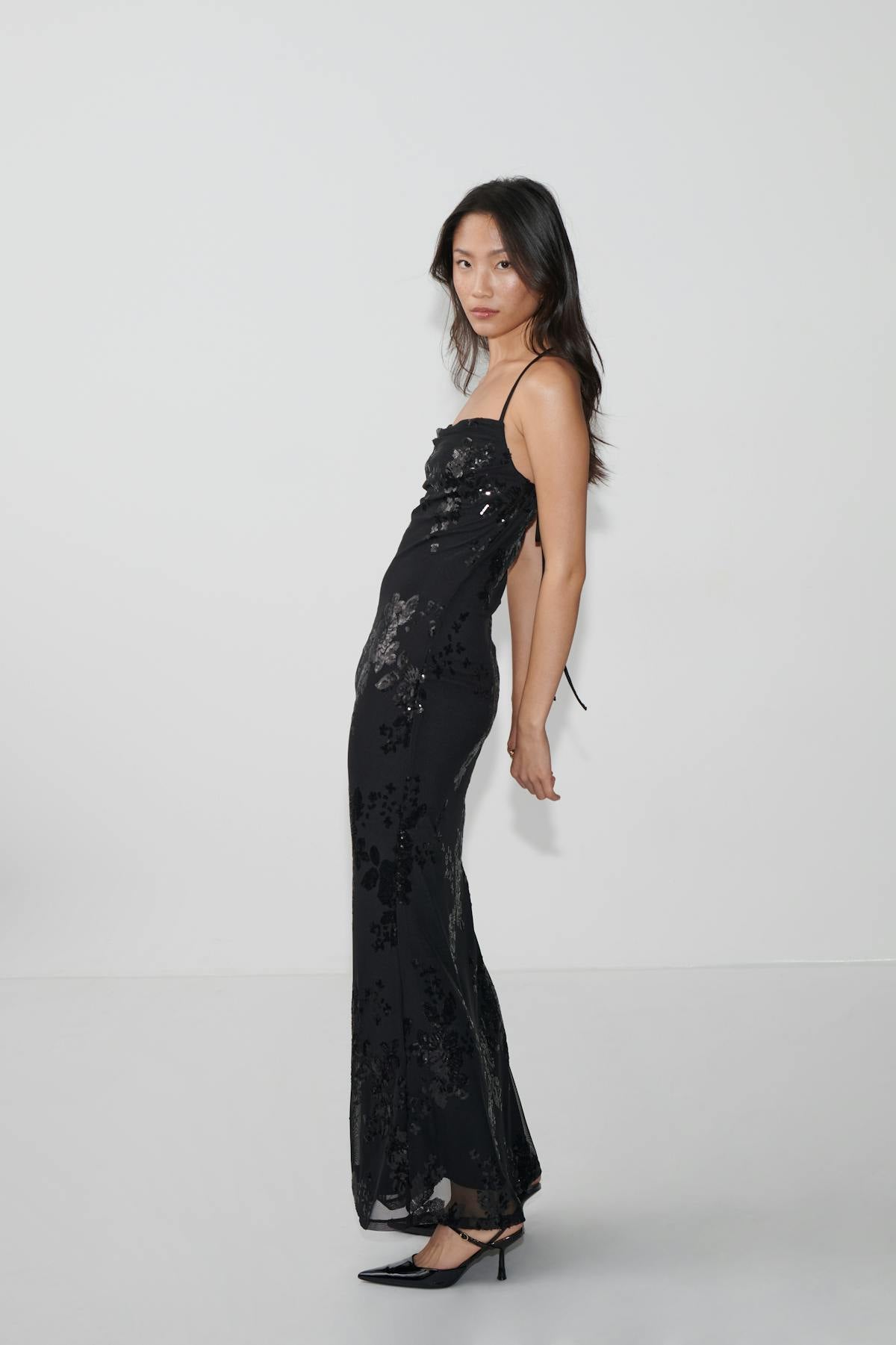 Cowl neck dress - Blanc