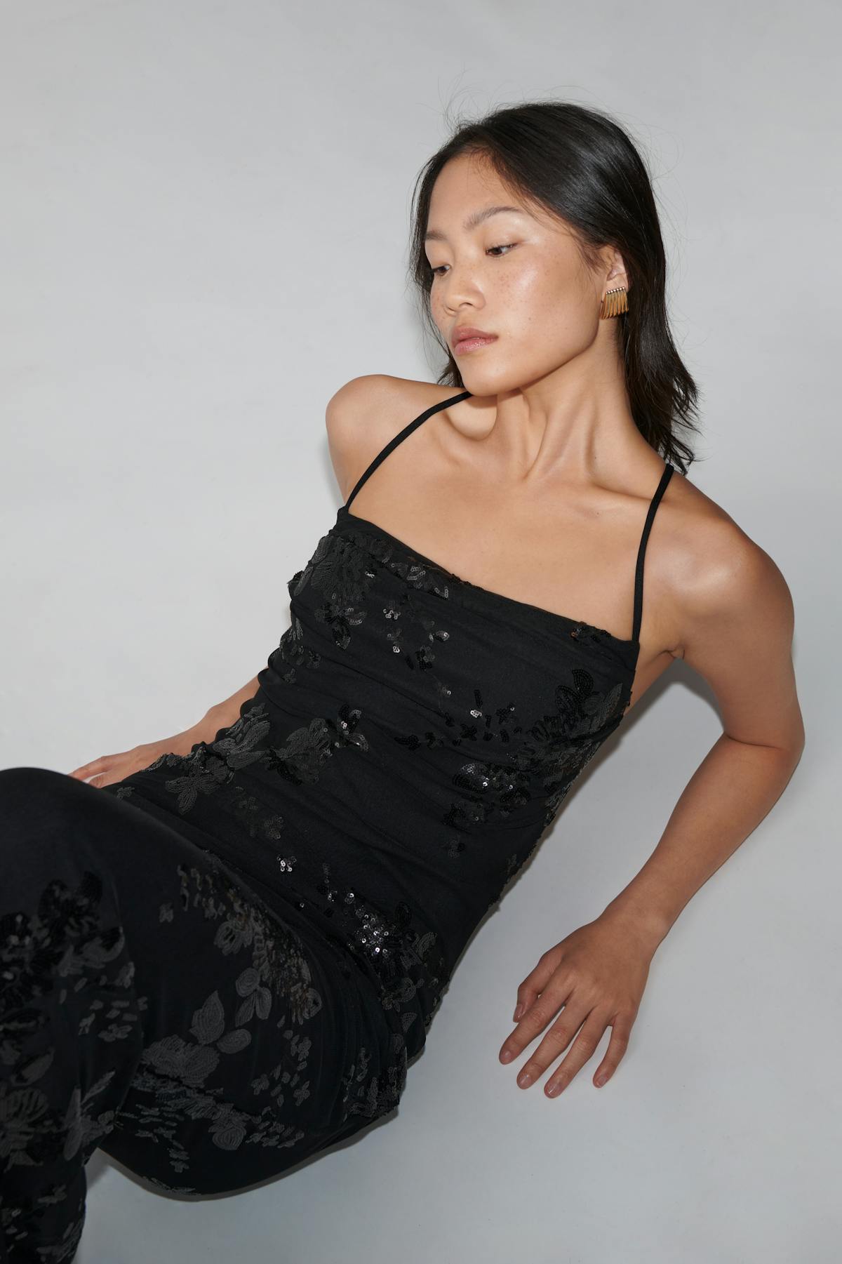 Cowl neck dress - Blanc