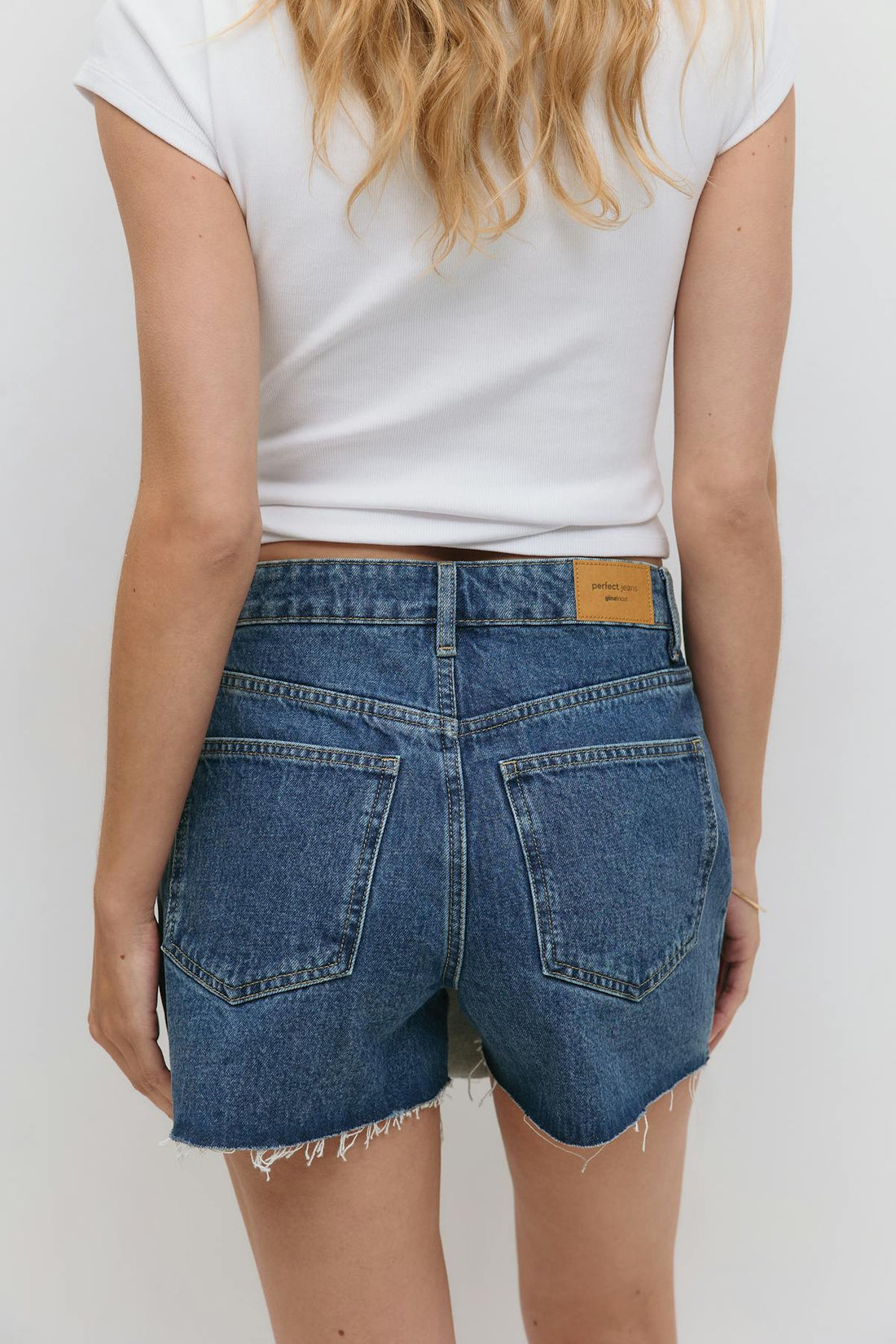 Resort denim skort - Mid blue