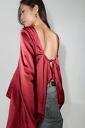 Satin blouse - Noir
