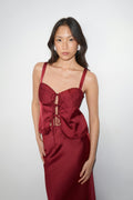 Satin singlet - Noir